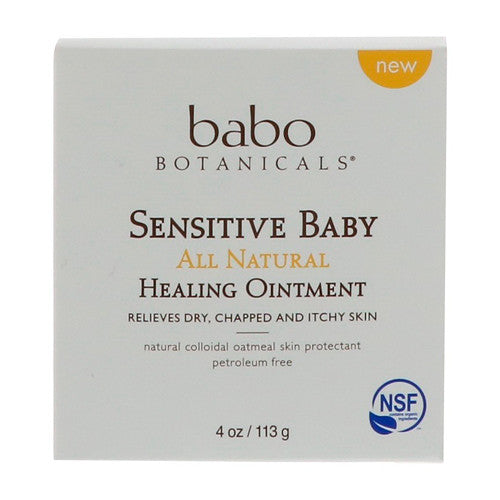 Sensitive Baby All Natural Healing Ointment By Babo Botanicals, 4 Oz